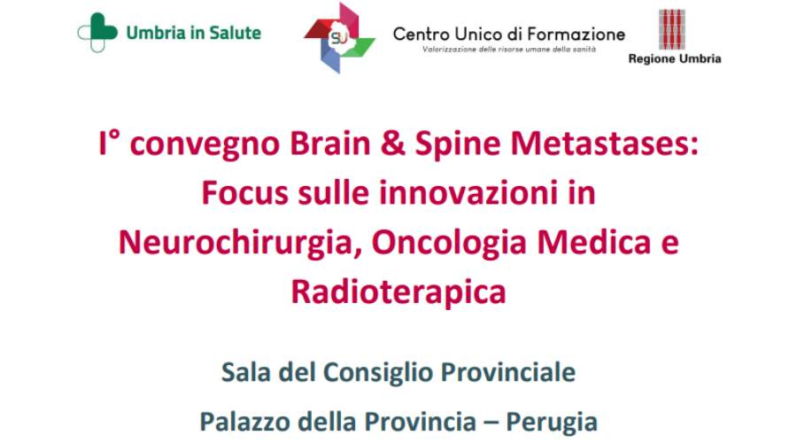 Clicca per accedere all'articolo Centro Unico Formazione Regionale - "I° convegno Brain & Spine Metastases: Focus sulle innovazioni in Neurochirurgia, Oncologia Medica e Radioterapica"