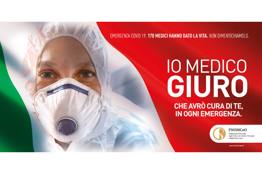 Clicca per accedere all'articolo “Io medico giuro”: al via la nuova campagna di FNOMCeO in omaggio ai medici impegnati contro il Covid-19 e, tutti i giorni, per la "democrazia del bene"