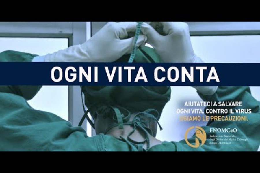 Clicca per accedere all'articolo "Ogni vita conta”: al via il nuovo spot FNOMCeO, dedicato ai medici impegnati contro il Covid-19