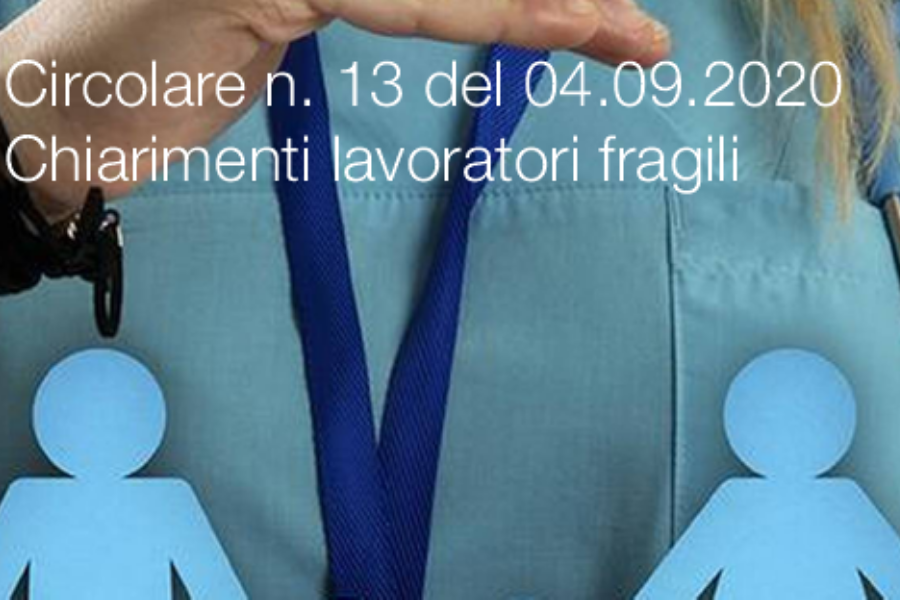 Clicca per accedere all'articolo “Indicazioni operative relative alle attività del medico competente nel contesto delle misure per il contrasto e il contenimento della diffusione del virus SARS-CoV–2 negli ambienti di lavoro e nella collettività”