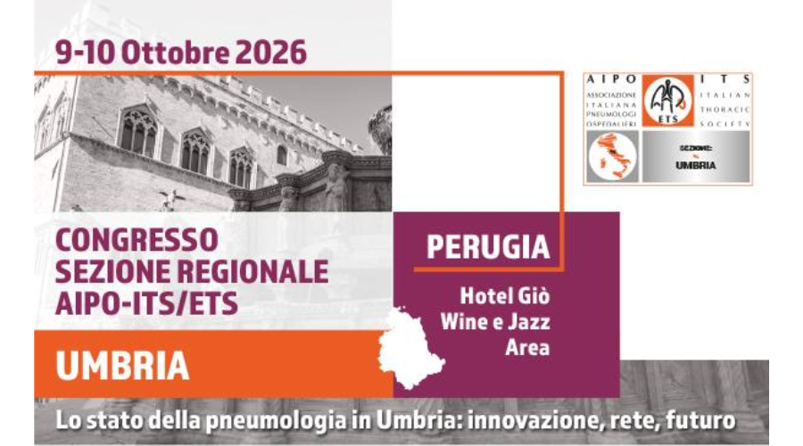 Perugia 9-10 Ottobre 2026: CONGRESSO SEZIONE REGIONALE AIPO - ITS / ETS - UMBRIA